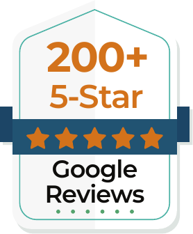 200 plus five-star Google reviews